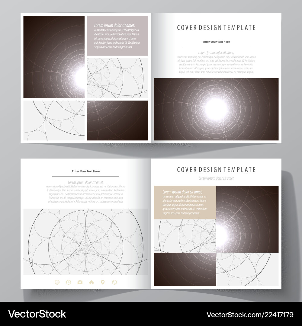 Business-Vorlagen für quadratisches Design Business-Vorlagen für quadratisches Design vektorbild