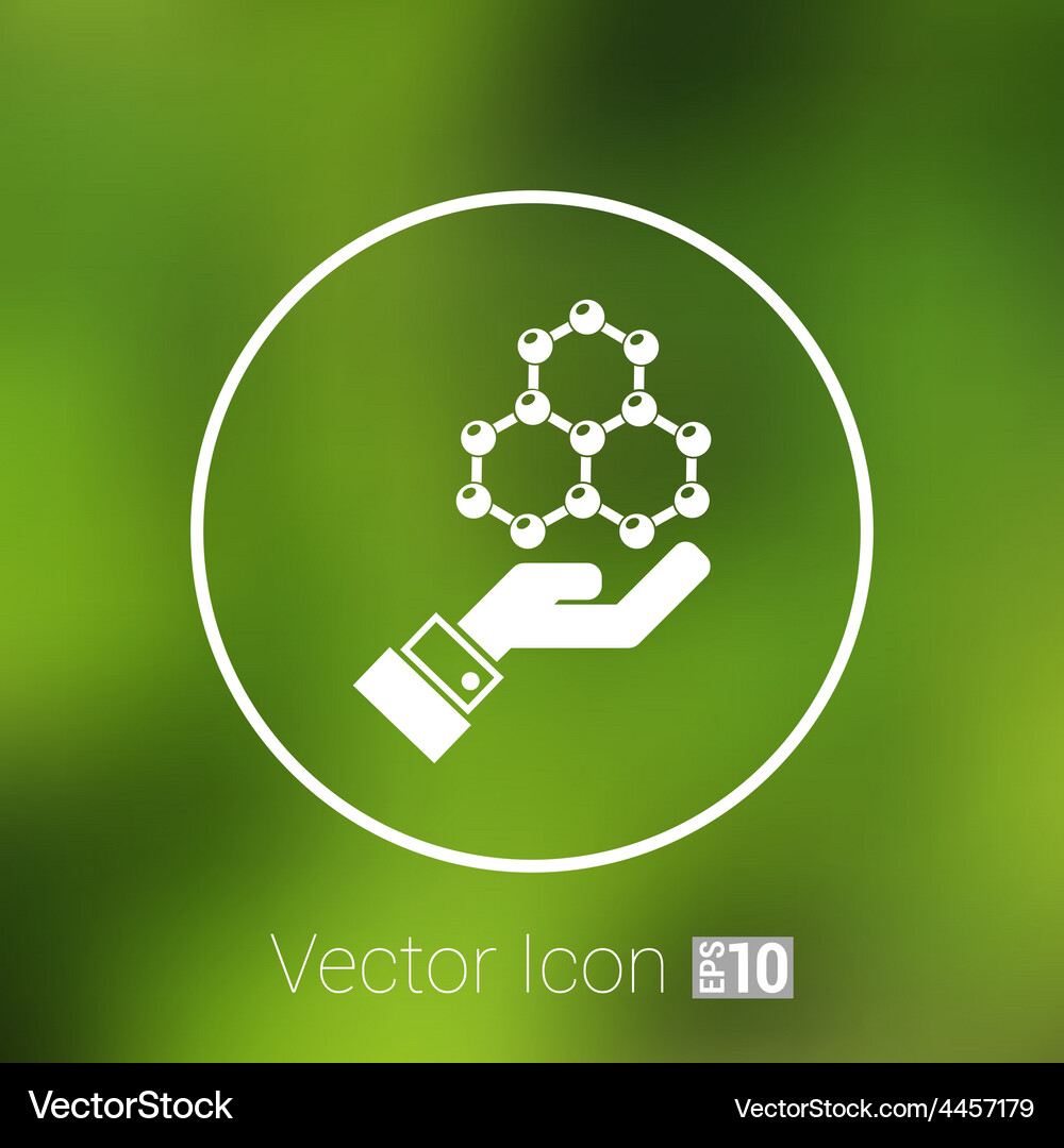 Checkmark on hand web icon design Vector Image
