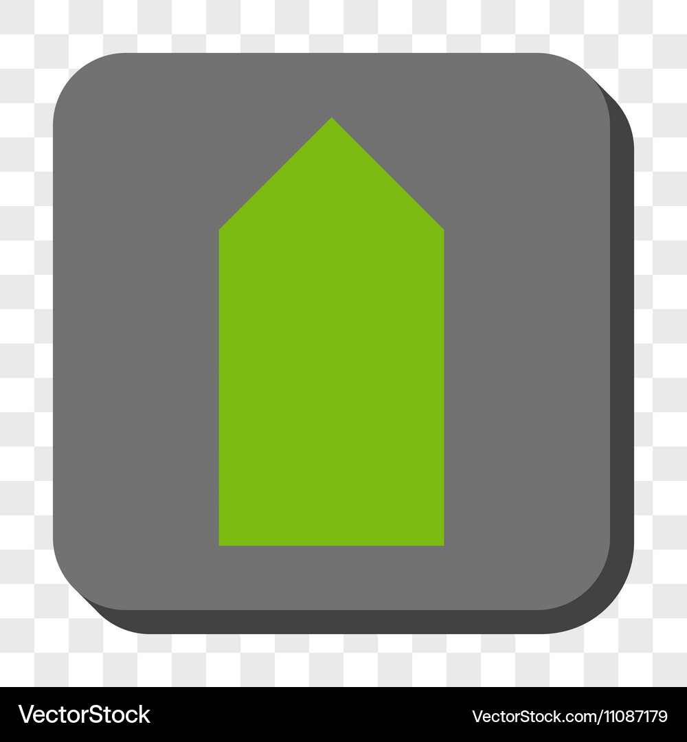 Direction up rounded square button Vector Image