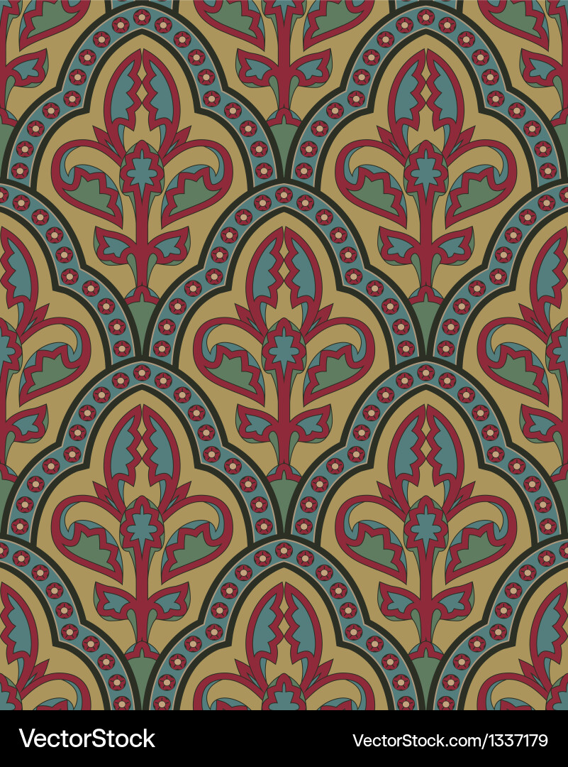 Elegant Damask Pattern vector image