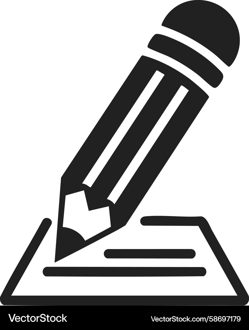 Pencil writing tool sketch implement artistic Pencil writing tool sketch implement artistic Vector Image