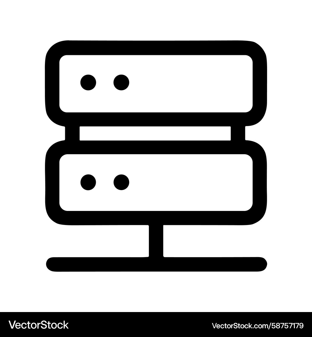 Server Data Network Icon Vector Image