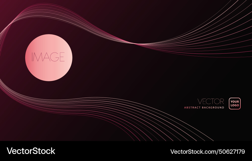 Shiny dynamic twisted line light waves Vector Image