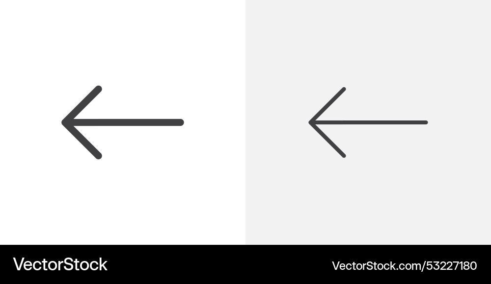 Arrow icon flat and simple set design vector image