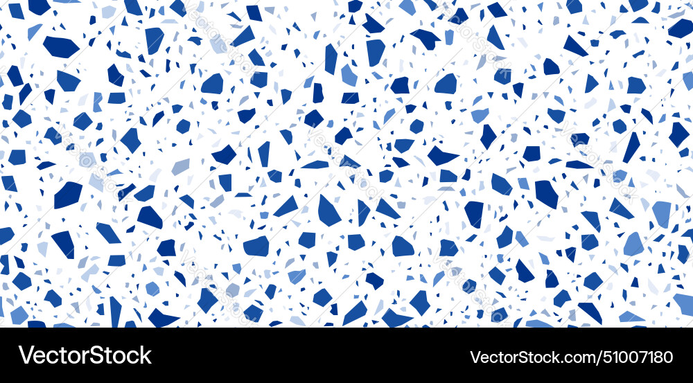 Blue terrazzo ceramic tile pattern terazzo stone Blue terrazzo ceramic tile pattern terazzo stone vector image