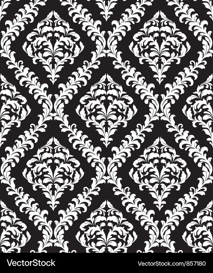 Damask seamless pattern Vector Image