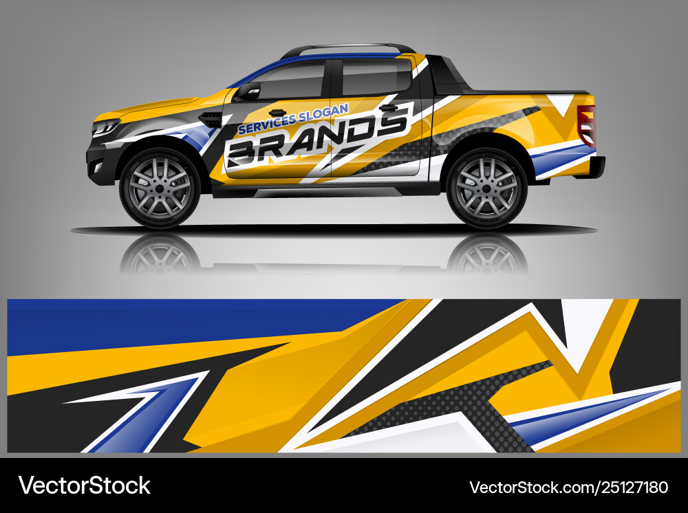 Dynamic Racing Stripe Kit Vector Image