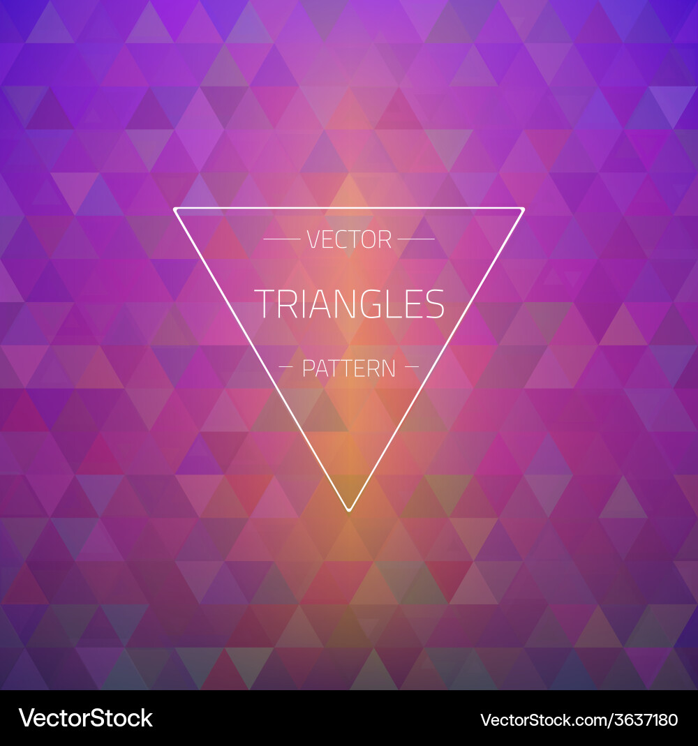 Geometric Triangles Pattern vector image