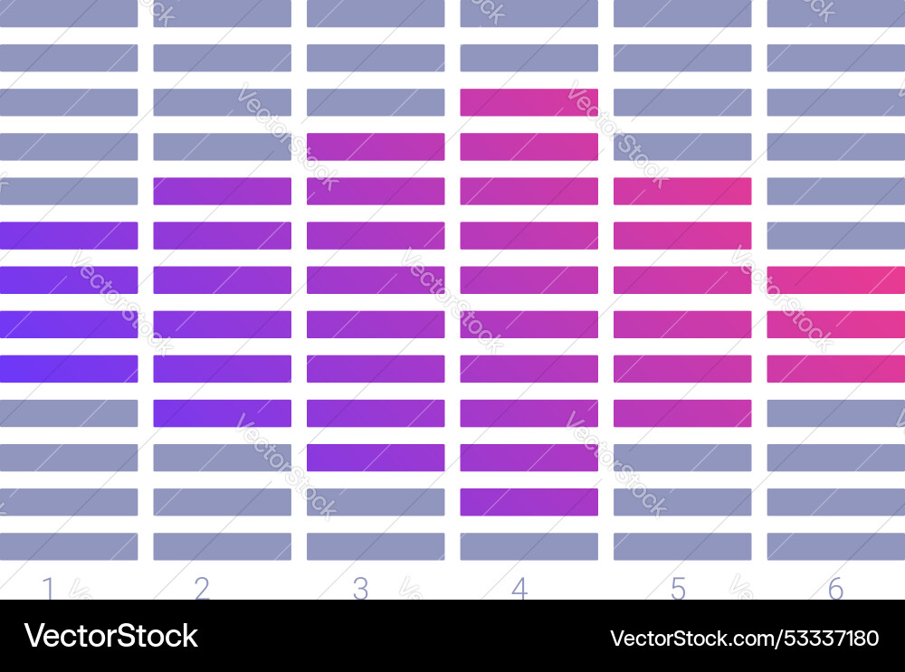 Modern data visualization with colorful gradient Modern data visualization with colorful gradient vector image