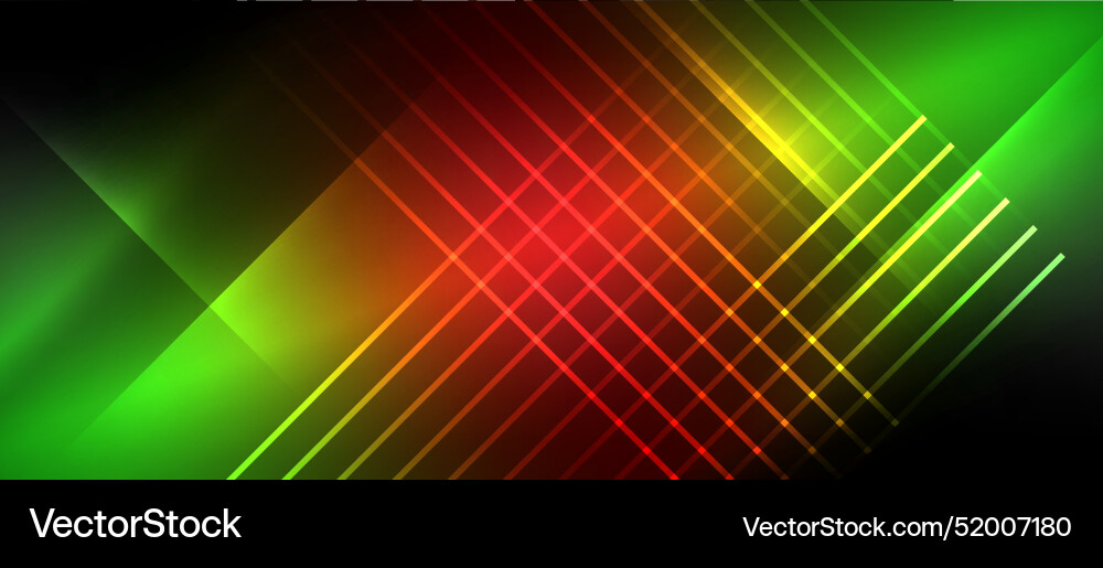 Neon dynamic diagonal light rays background Neon dynamic diagonal light rays background Vector Image