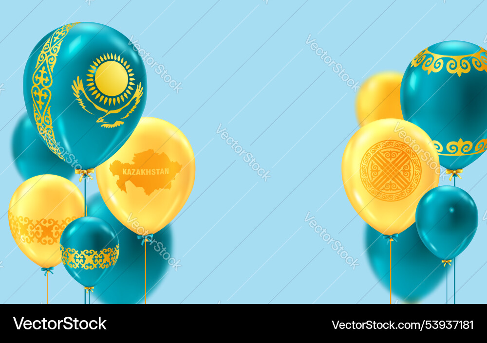 Ballons mit traditionellen kasachischen Ornamenten 6 Ballons mit traditionellen kasachischen Ornamenten 6 vektorbild