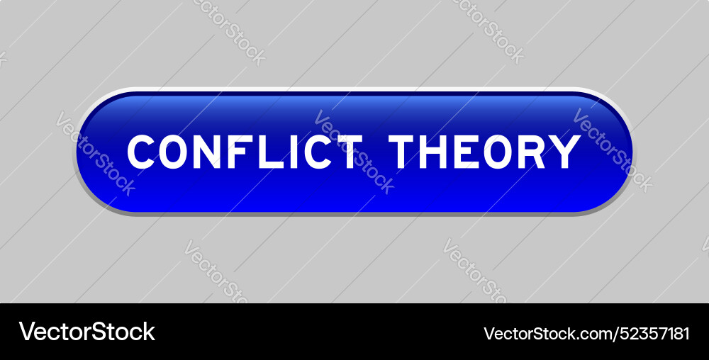 Blue color capsule shape button with word Blue color capsule shape button with word vector image