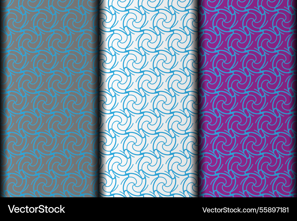 Line art style pattern design template vector image