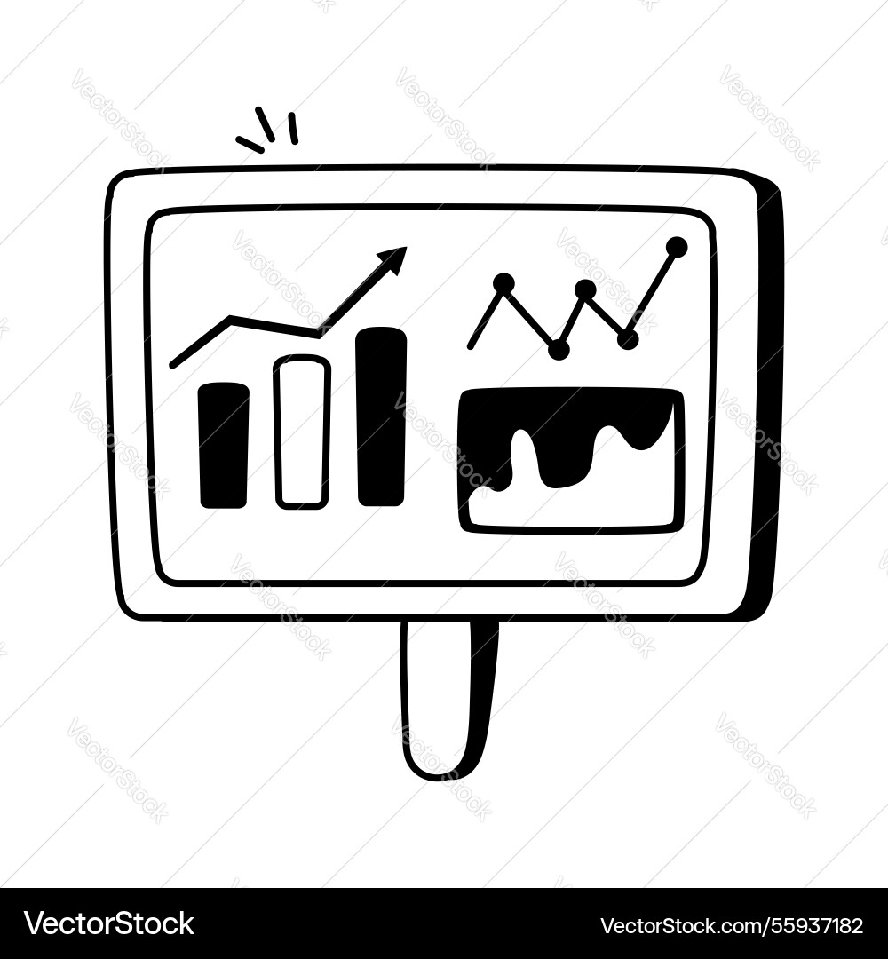 Analytics dashboard Vector Image