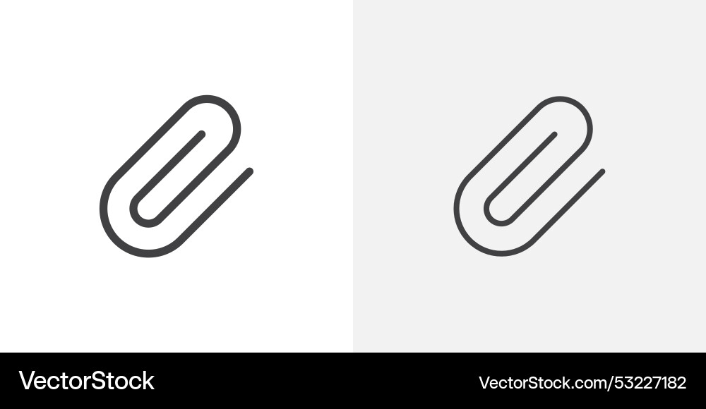 Attach icon flat and simple set design Attach icon flat and simple set design Vector Image