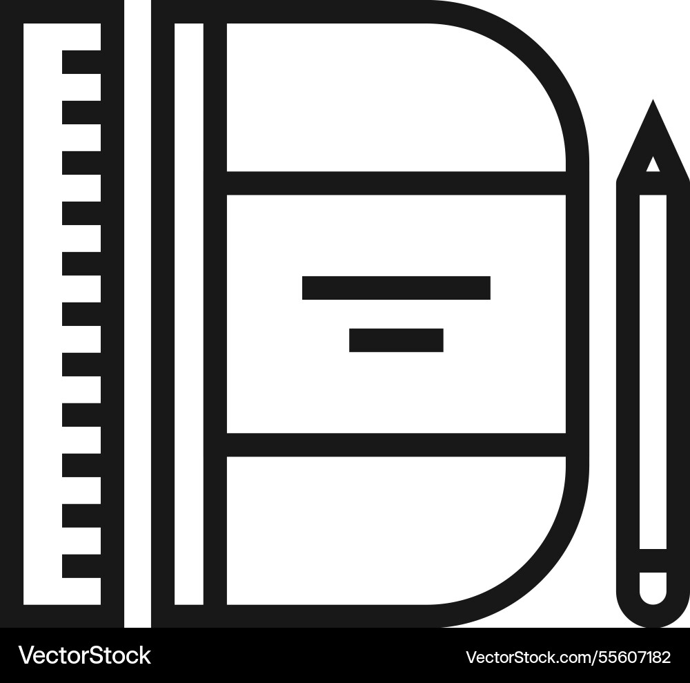 Sketching flat line web icon concept Vector Image