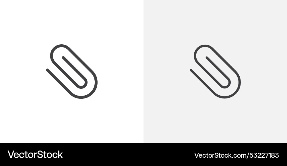 Attach icon flat and simple set design Vector Image