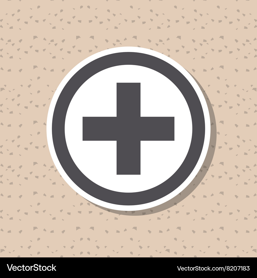 Cross shape icon design Vector Image
