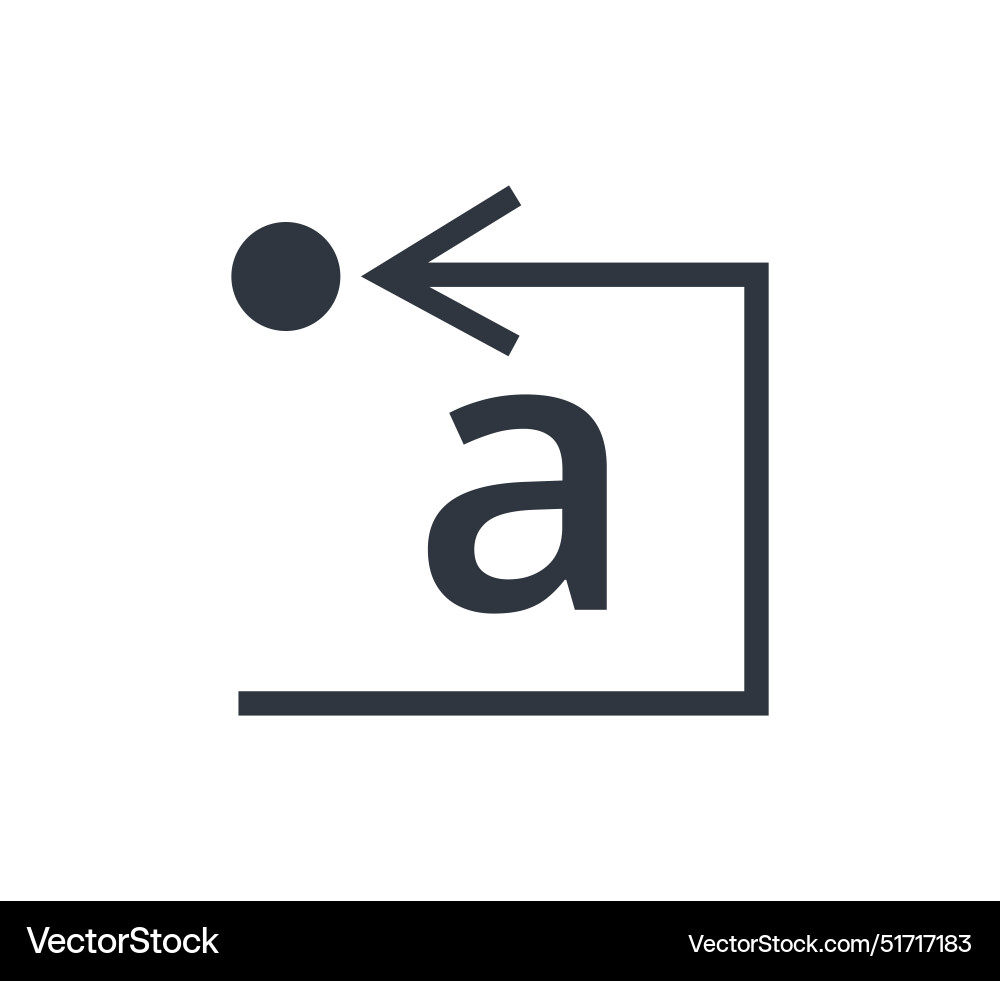Default font symbol vector image