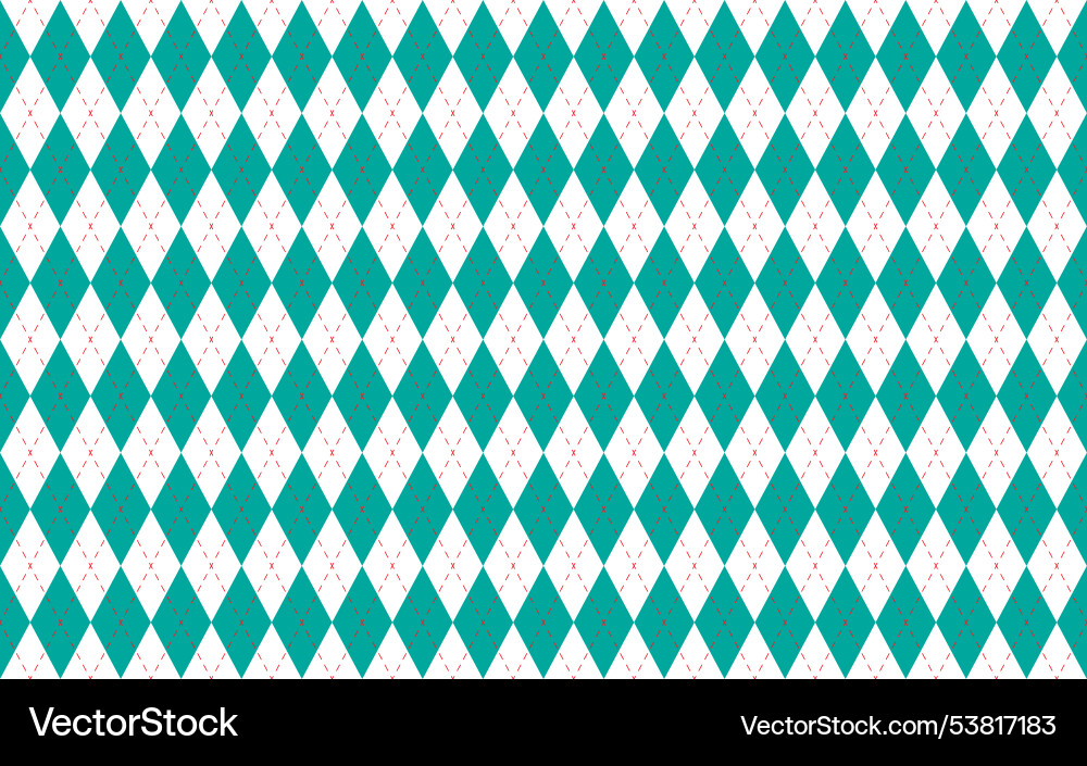 Diamond Argyle Check Pattern vector image