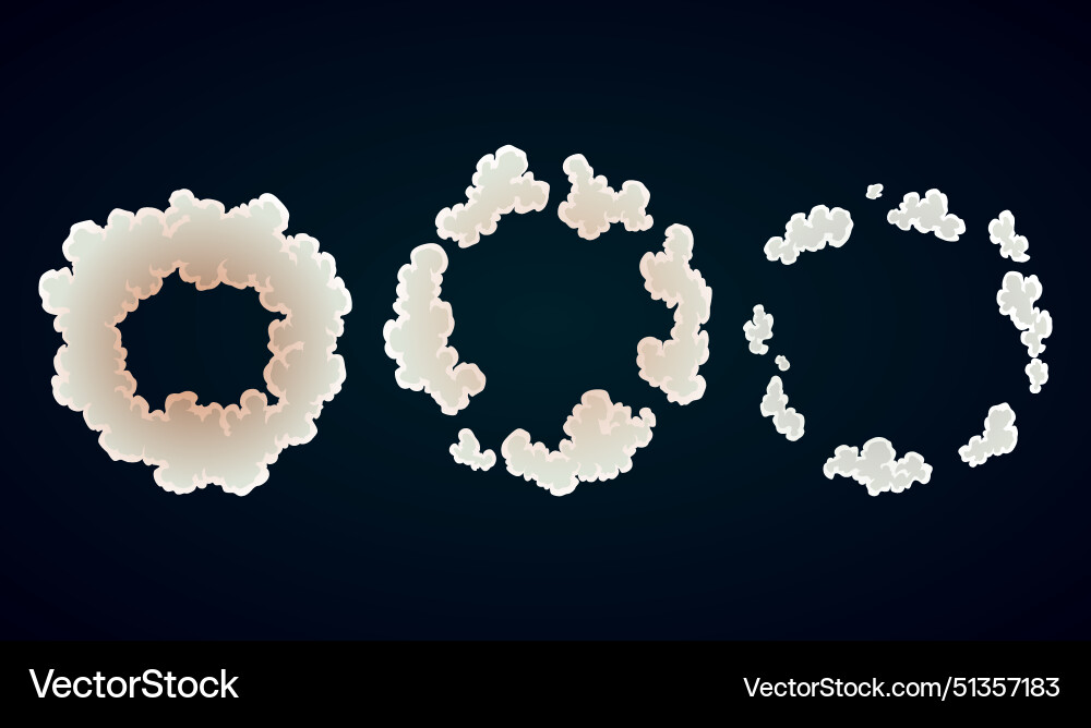 Explosion animation for game Explosion animation for game vector image
