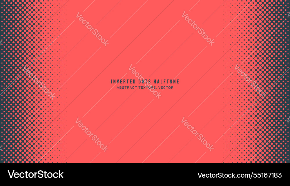 Inverted dots halftone pattern vertical border vector image