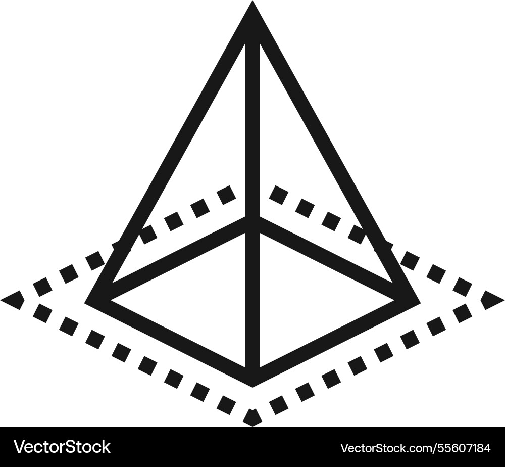3d modeling flat line web icon concept 3d modeling flat line web icon concept vector image