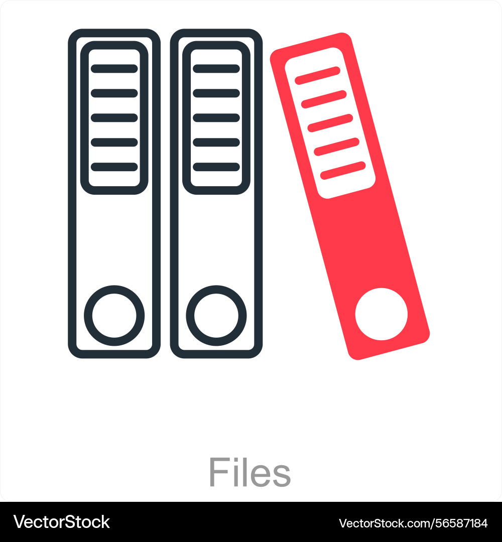 Files icon concept vector image