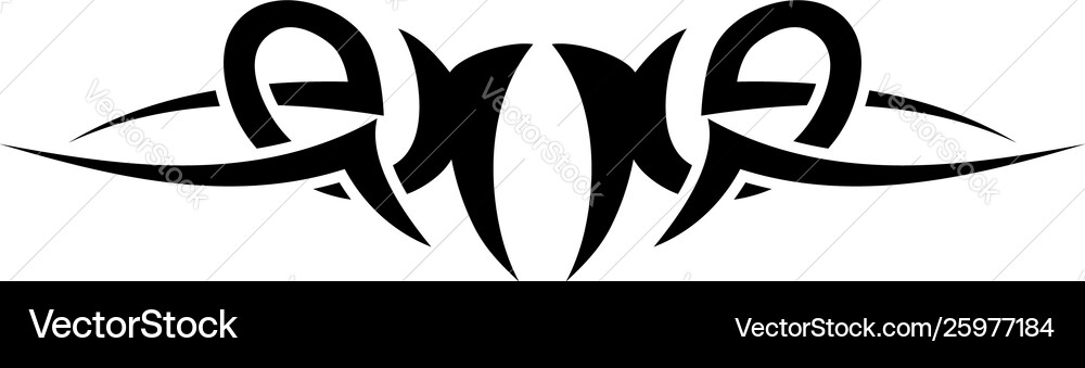 Intricate Tribal Tattoo Pattern Vector Image