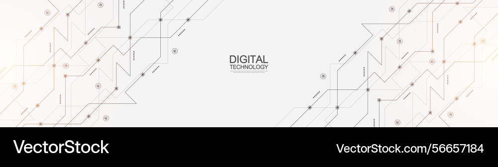 Technology abstract background with circuit board Technology abstract background with circuit board vector image