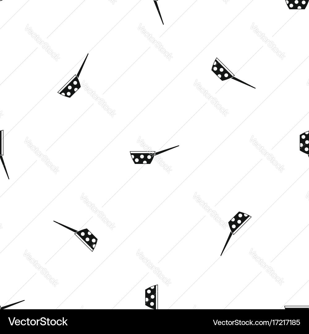 Pot with white dots and handle pattern seamless vector image