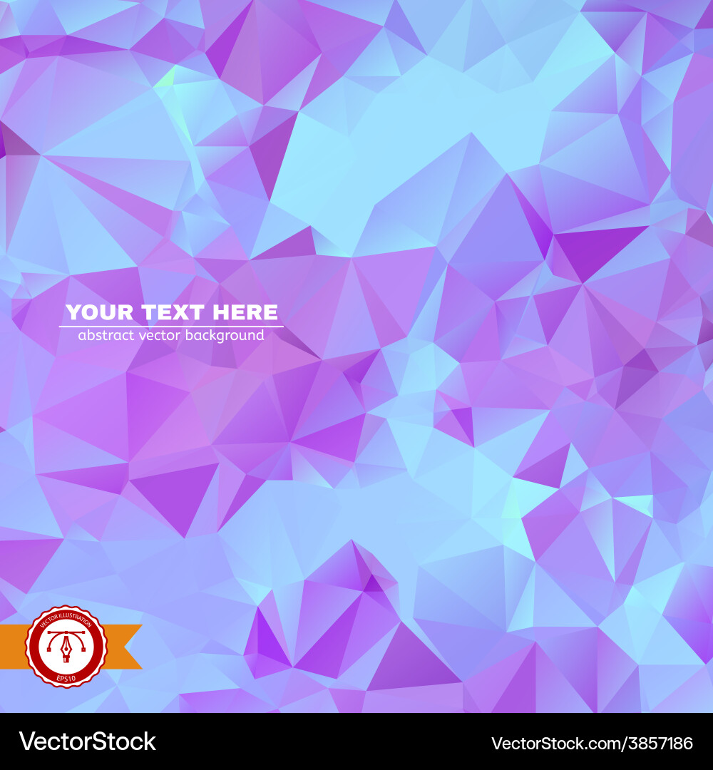 Abstract colorful triangles background vector image