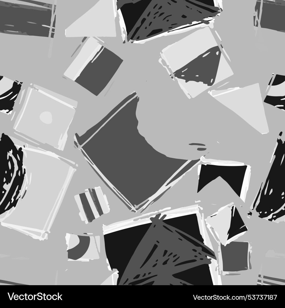 Abstract geometric pattern with squares and sharp Vector Image
