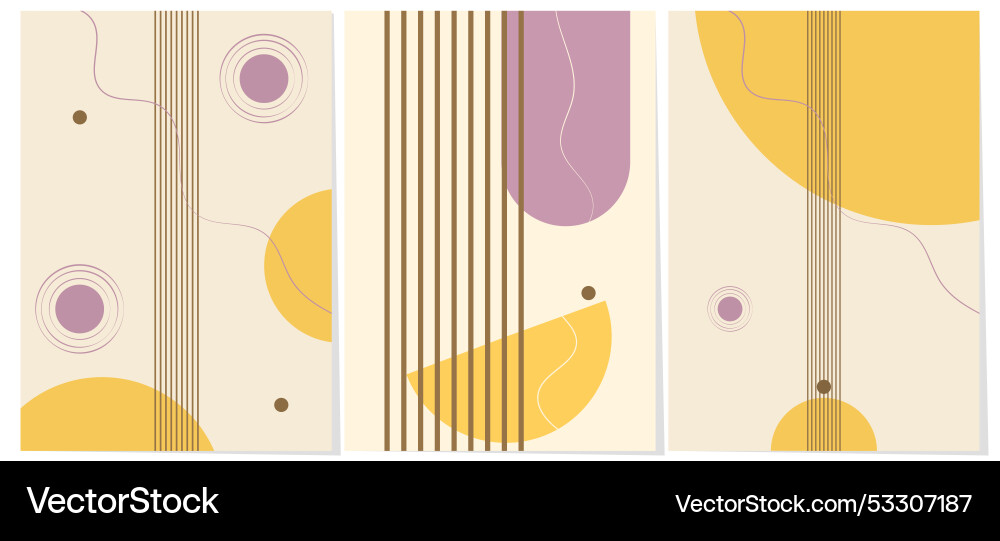 Abstract triptych three backgrounds Abstract triptych three backgrounds Vector Image