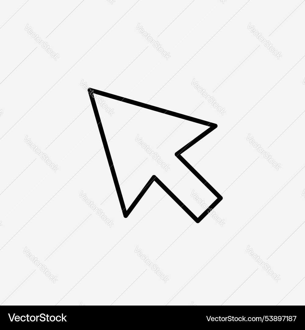 Cursor arrow icon set Vector Image