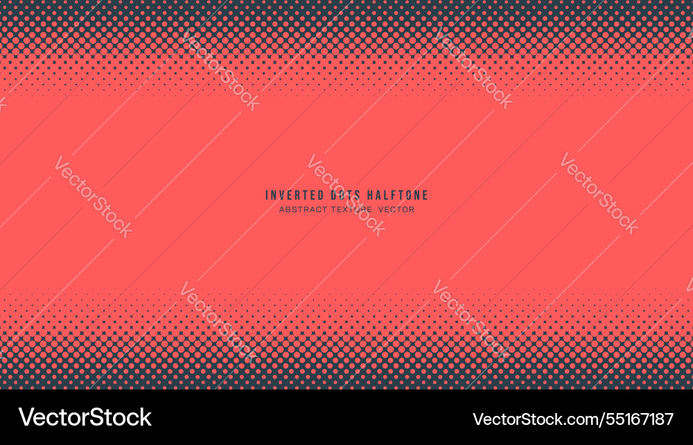 Inverted dots halftone pattern horizontal border Inverted dots halftone pattern horizontal border vector image
