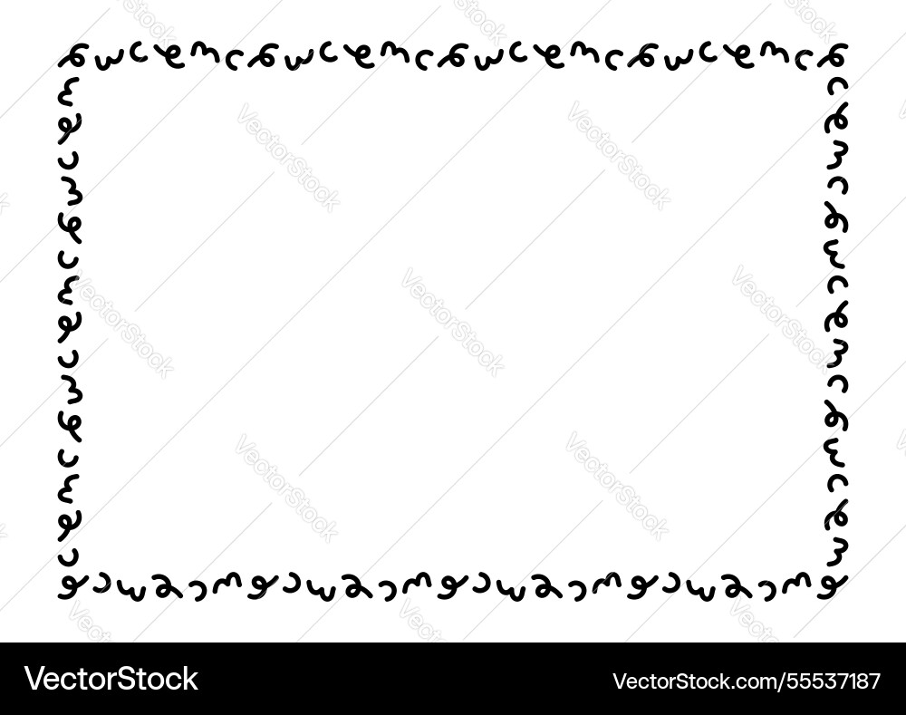 Rectangle a4 frame border graphic simple Rectangle a4 frame border graphic simple vector image