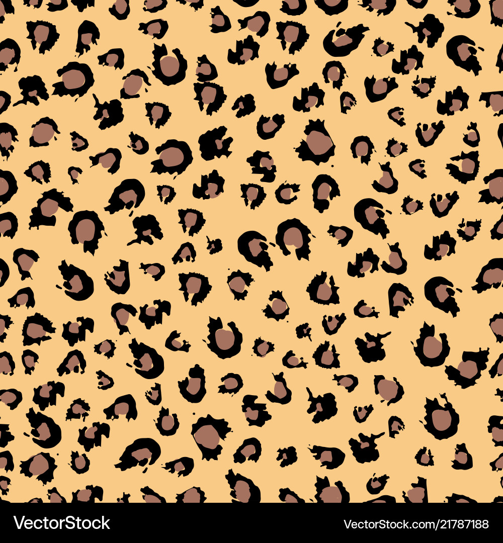 Leopard seamless pattern design Leopard seamless pattern design vector image