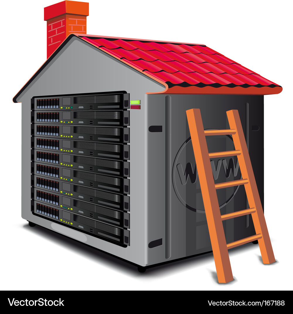 Server Rack Illustration Royalty Free Vector Image