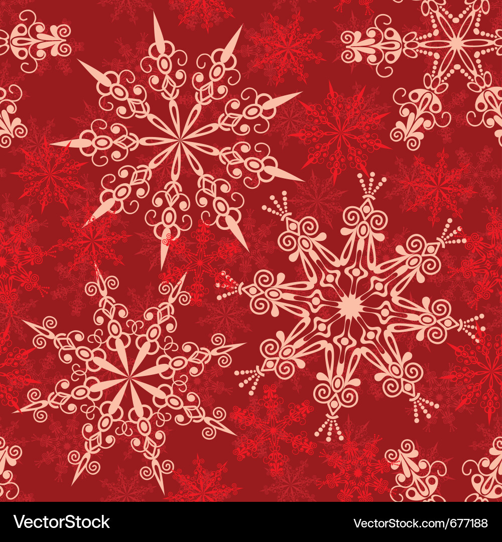 Snowflake Winter Pattern vector image