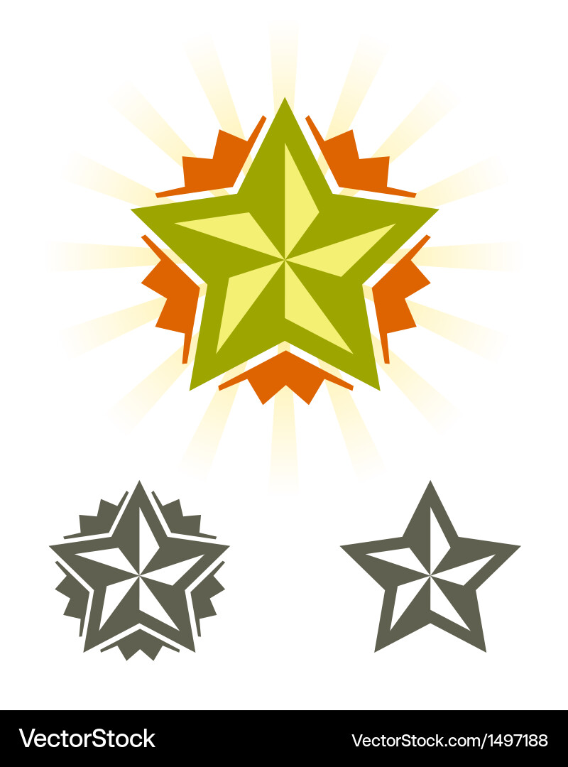 Star Element Collection vector image