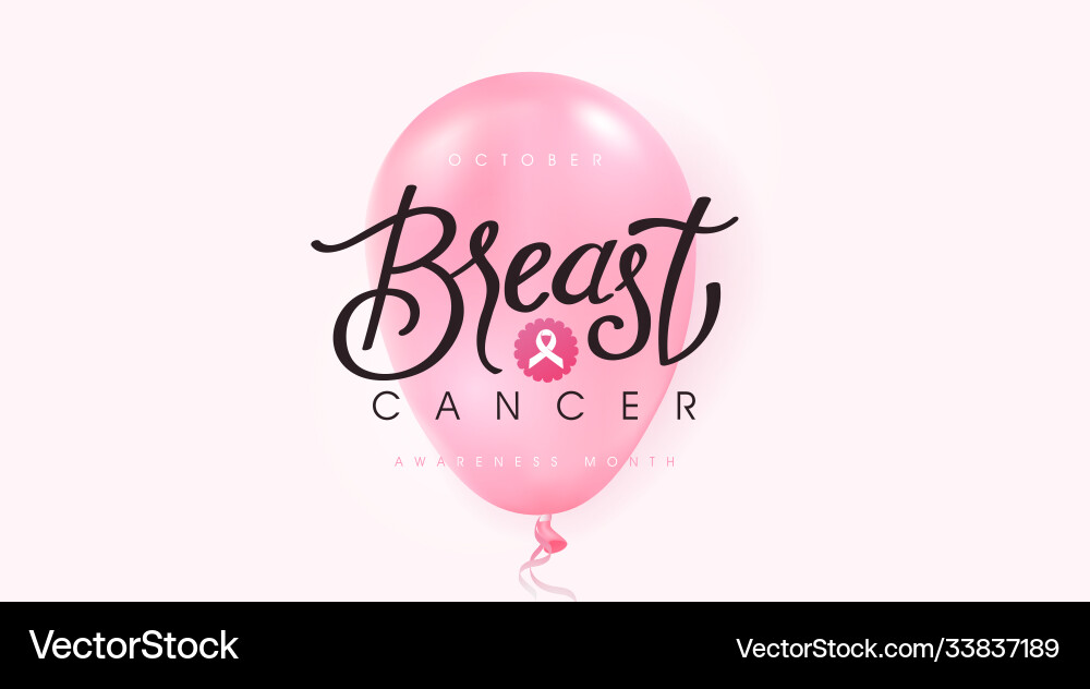 Brustkrebs Oktober Bewusstsein Monat rosa Brustkrebs Oktober Bewusstsein Monat rosa vektorbild