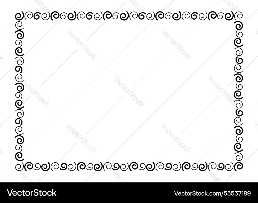 Rectangle a4 frame border graphic simple Rectangle a4 frame border graphic simple vector image