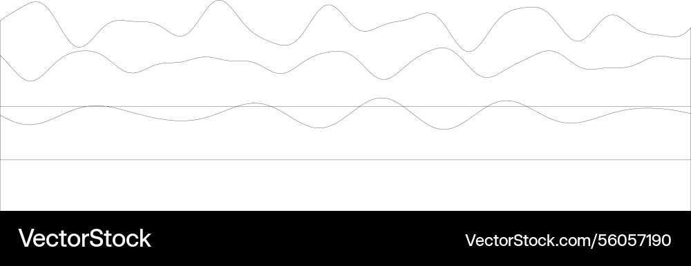 Abstract flowing lines with smooth waves vector image