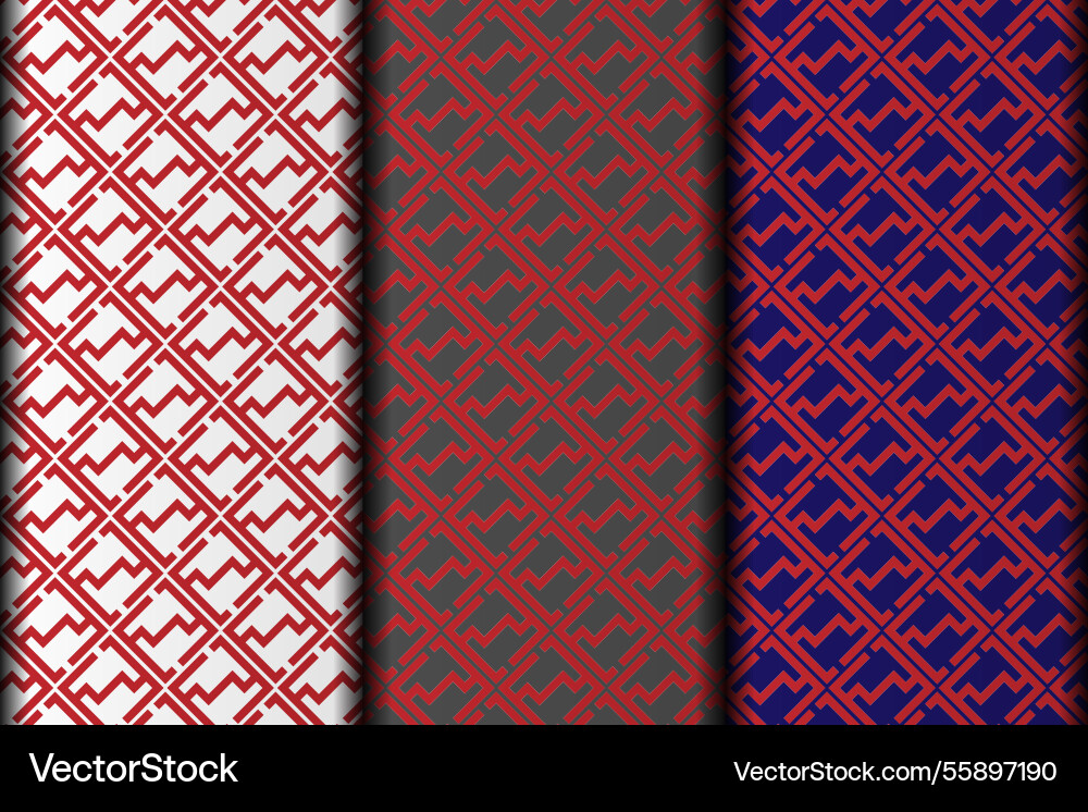 Eps red pattern design vector image