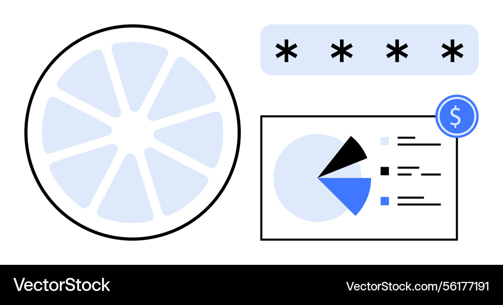Data visualization with graphs statistics Data visualization with graphs statistics vector image