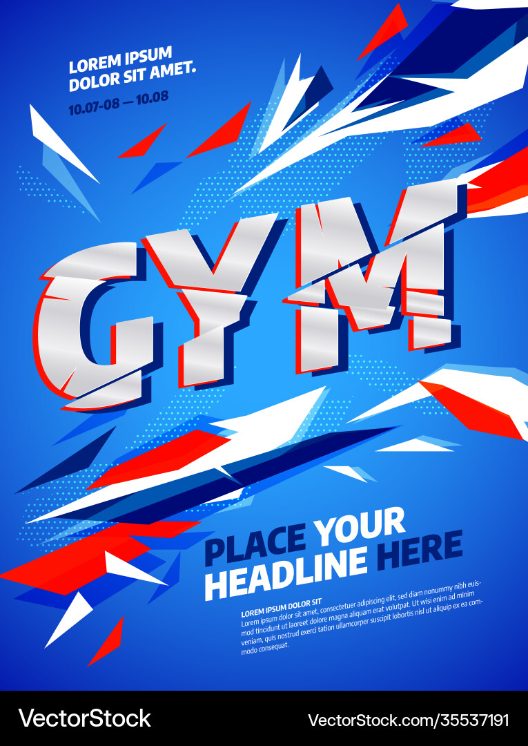 Dynamic Abstract Action Template vector image