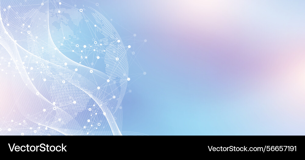 Global network connection idea template abstract Global network connection idea template abstract vector image