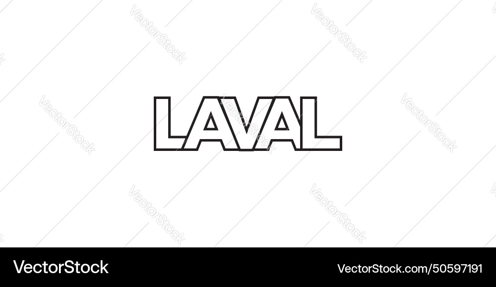 Laval in the canada emblem design features Vector Image