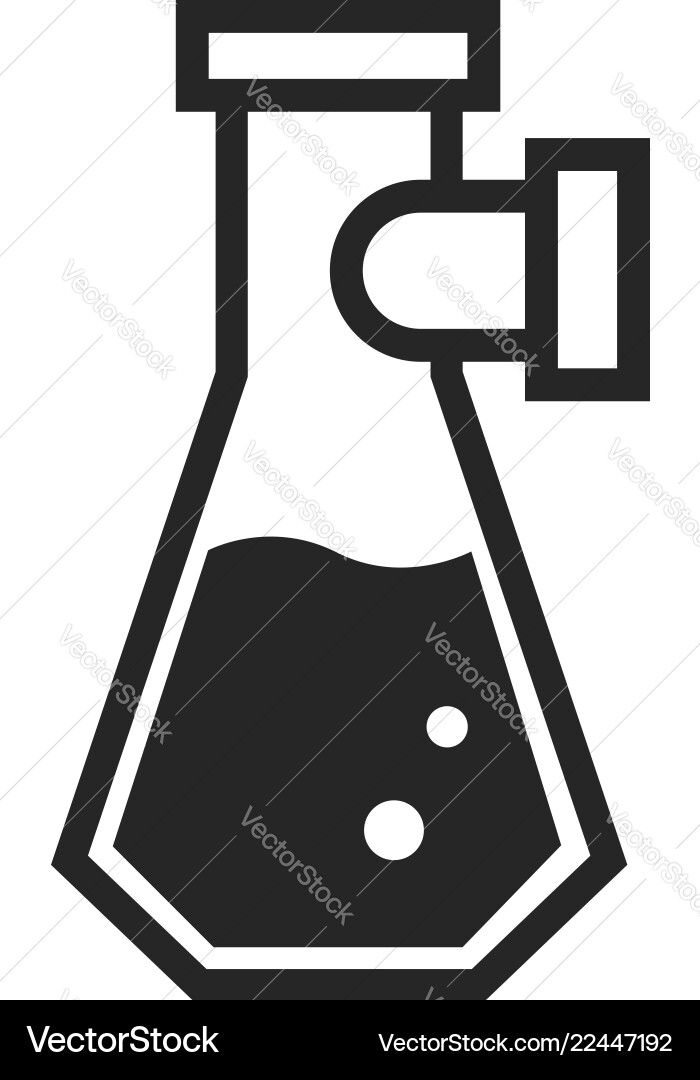 Double flask icon simple style Double flask icon simple style Vector Image